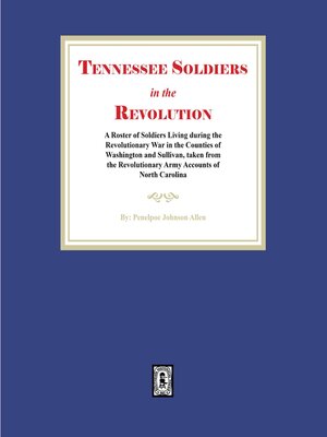 cover image of Tennessee Soldiers in the Revolution